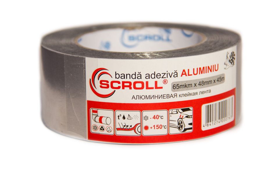 SCROLL "ALUMINIU" Алюминиевая клейкая лента 48mm*45m ID999MARKET_5880791 фото