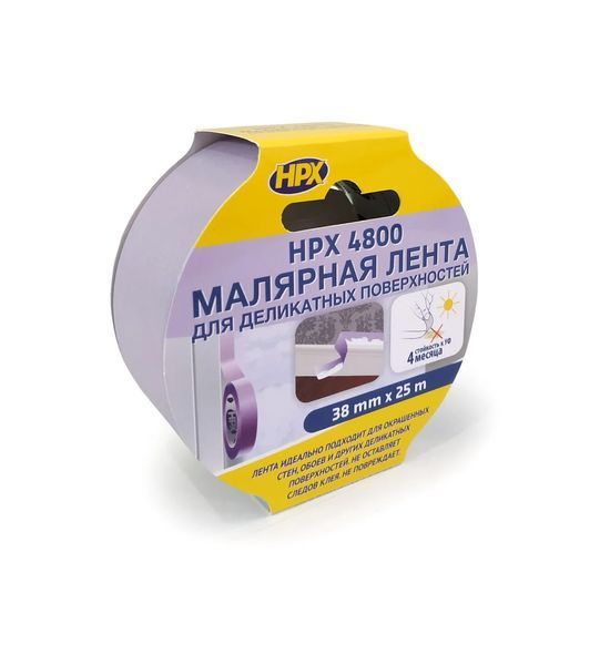 HPX 4800 19*25 Masking tape for delicate surfaces UV-stable + 60 С