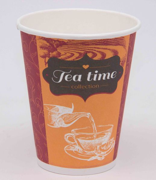 Paper cups with standard pictures (50 pcs) 166ml