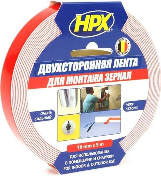 HPX DS1905 MIRROR MOUNTING Двухсторонняя вспененная лента 1.1 mm ID999MARKET_5965834 фото