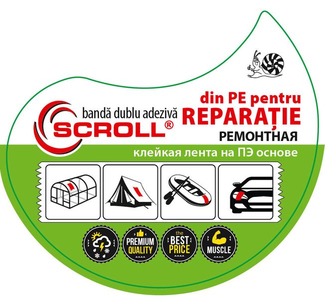 SCROLL "din PE p-u REPARATIE" banda adeziva pentru sere 48mm*25m ID999MARKET_5925201 foto